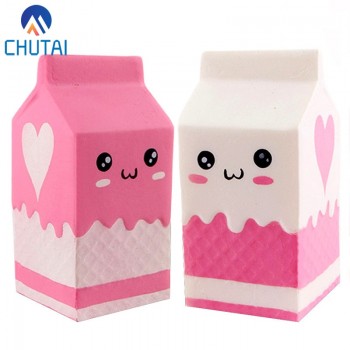 Jumbo Emoji Face Milk Box Squishy Slow Rising Squeeze Toys Soft Stuffed Scented Kid Fun Toy Gift 11*6*6CM