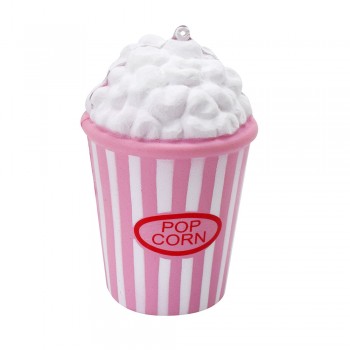 PU Popcorn Cup Squishy Slow Rising Decompression Easter Phone Strap Squeeze Toy Gift Toys Stress Relief Reliever