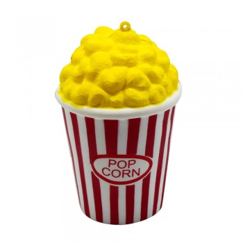 PU Popcorn Cup Squishy Slow Rising Decompression Easter Phone Strap Squeeze Toy Gift Toys Stress Relief Reliever