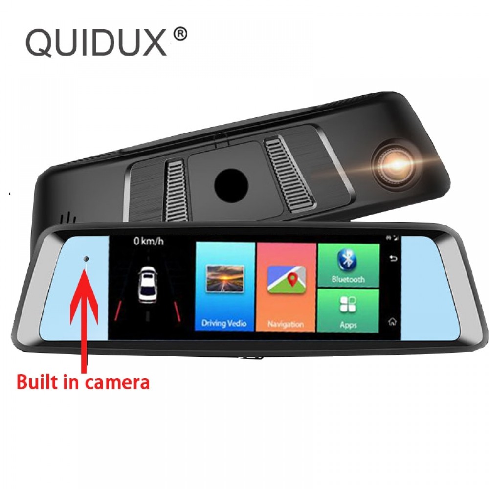 Built in 2 Dual Lens Car Camera Rearview Mirror 7Touch Screen 4G Android 5.1 DVR FHD 1080P WiFi Video GPS Registrator Recorder
