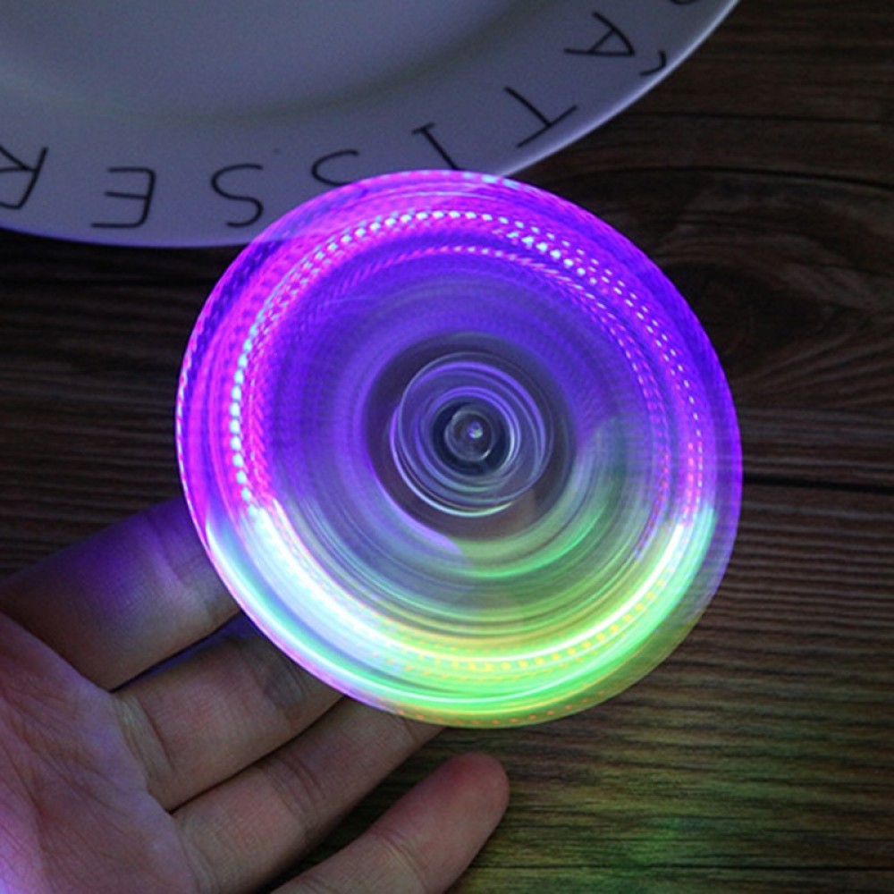 Luminous LED light Fidget Spinner Hand Top Spinners Glow in Dark Light EDC Figet Spiner Batman Finger  Stress Relief Toys