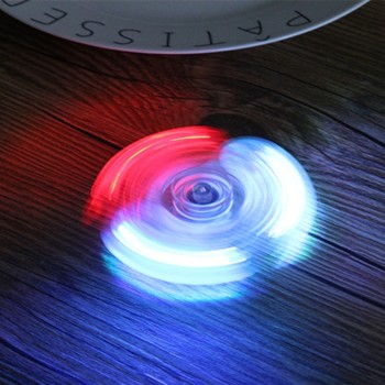 Luminous LED light Fidget Spinner Hand Top Spinners Glow in Dark Light EDC Figet Spiner Batman Finger  Stress Relief Toys