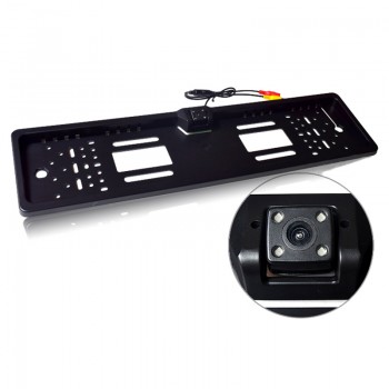 170 Degrees 480 TV Line Car Rear View Camera CCD LED Night Vision Parking Reverse Backup Camera With European License Plate Fram