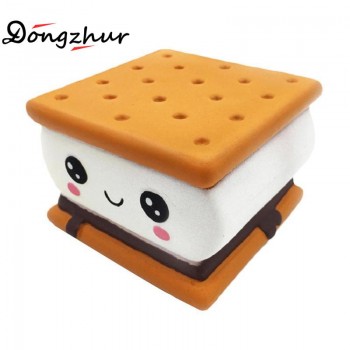 Cute Chocolate Sandwich Cookies Shaped Slow Rebound squishy Toy Funny Simulation Soft Food Childrens Decompression Toy QWE9853A
