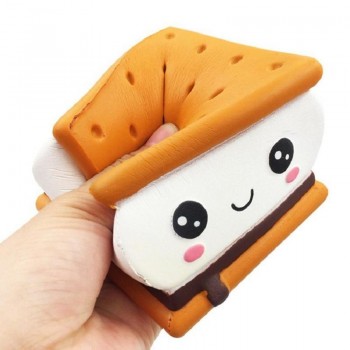 Cute Chocolate Sandwich Cookies Shaped Slow Rebound squishy Toy Funny Simulation Soft Food Childrens Decompression Toy QWE9853A