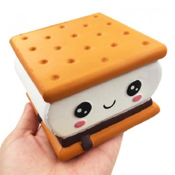 Cute Chocolate Sandwich Cookies Shaped Slow Rebound squishy Toy Funny Simulation Soft Food Childrens Decompression Toy QWE9853A