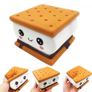 Cute Chocolate Sandwich Cookies Shaped Slow Rebound squishy Toy Funny Simulation Soft Food Childrens Decompression Toy QWE9853A