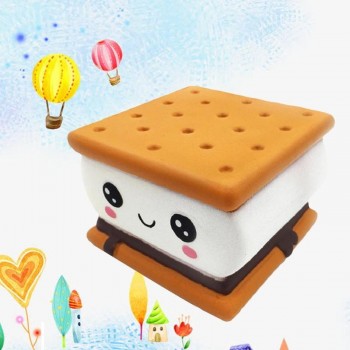 Cute Chocolate Sandwich Cookies Shaped Slow Rebound squishy Toy Funny Simulation Soft Food Childrens Decompression Toy QWE9853A