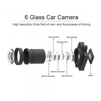 Gryan 4.3 Car Rearview Mirror Car Dvr Dual Lens Dash Cam Recorder Full HD 1080P  Night Vision Auto Registrator Dash Camera