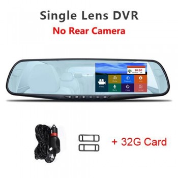 Jansite Car DVR Dual Lens Touch Screen FHD Car Camera Video Recorder Rearview Mirror With Rear view DVR Dashcam Auto Registrator