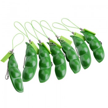 Funny Beans Squeeze Toy Anti Stress Squishy Beans Novelty Gag Toys Creative Extrusion Pea Bean Funny Gadgets Decompression Toys