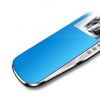 4.3 1080P car rearview mirror dvr car full HD 1080p car driving video recorder camera car reverse image dual lens Free shipping