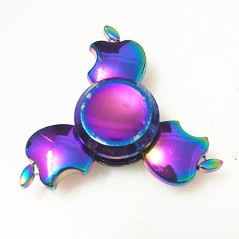 Rainbow Hand Finger Fidget Spinner gyro Eye Electroplate Hybrid Bearing Zilver Zinc Alloy Metal EDC Hand Tri spiner SZJD