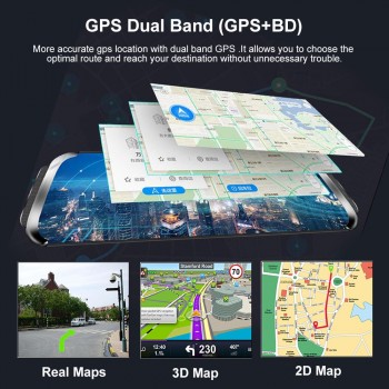 Anstar 4G Registrar Car Camera 1080P Rear View Mirror Dash Cam 10 Dual lens Car DVR Video Recorder ADAS GPS WIFI Android DVRs