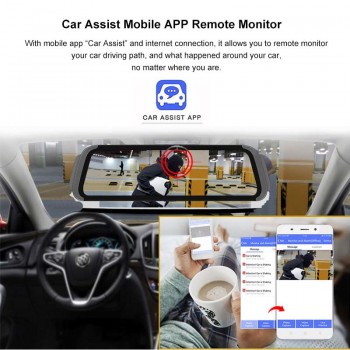 Anstar 4G Registrar Car Camera 1080P Rear View Mirror Dash Cam 10 Dual lens Car DVR Video Recorder ADAS GPS WIFI Android DVRs
