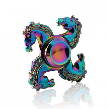 2018 Rainbow Fidget Spinner Metal Triangle Hand Spinner Anti Stress Wheel Finger Spinner Top EDC Sensory Widget Fidget Toys FX16
