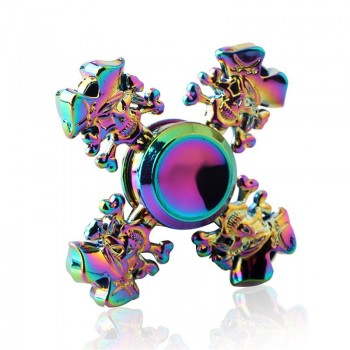 2018 Rainbow Fidget Spinner Metal Triangle Hand Spinner Anti Stress Wheel Finger Spinner Top EDC Sensory Widget Fidget Toys FX16