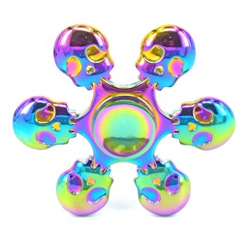 2018 Rainbow Fidget Spinner Metal Triangle Hand Spinner Anti Stress Wheel Finger Spinner Top EDC Sensory Widget Fidget Toys FX16
