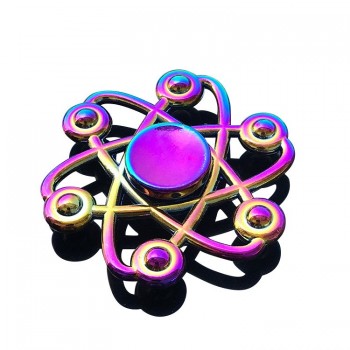 2018 Rainbow Fidget Spinner Metal Triangle Hand Spinner Anti Stress Wheel Finger Spinner Top EDC Sensory Widget Fidget Toys FX16