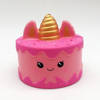 2018 PU slow rebound cake new Squishy unicorn cake decompression toy props