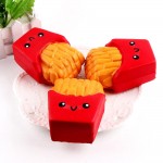 12CM PU French Fries Cream Scented Squeeze Toys 6 Second Slow Rising Toy Cute Stress Relief Squishy Toy Drop Shipping