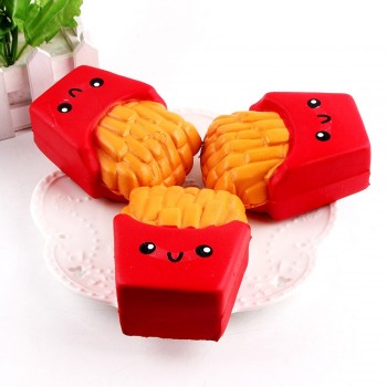 12CM PU French Fries Cream Scented Squeeze Toys 6 Second Slow Rising Toy Cute Stress Relief Squishy Toy Drop Shipping