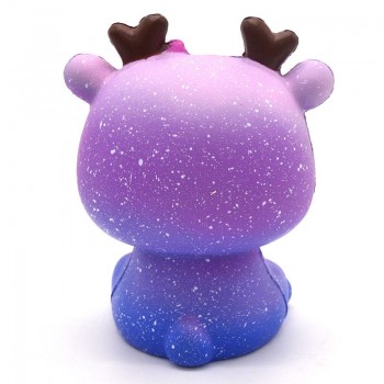 Cute Lovely Galaxy Star Deer Cartoon Animal Squishy Toys Soft Slow Rising Squishy Toys With Good Smell Scented 11*7CM
