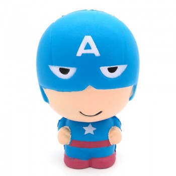 New Cute Super Hero Squishy Spiderman Iron Man Hulk Slow Rising Soft Squeeze Toy Bread Scented Stress Relief for Kid Fun Gift