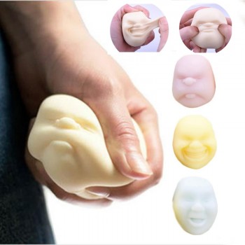 Random Squishy Face Human Funny Ball Pressure Wreak Reduce Anti-Stress Toy