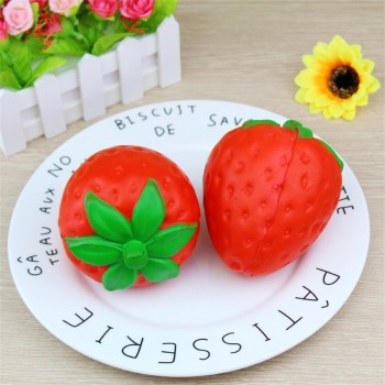 Zhenwei Squishy Toys Slow Rising Strawberry Fruit Jumbo Phone Strap Squishi Squeeze Toy Squishes No Sound Decoration Kindergarte
