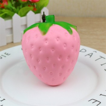 Zhenwei Squishy Toys Slow Rising Strawberry Fruit Jumbo Phone Strap Squishi Squeeze Toy Squishes No Sound Decoration Kindergarte