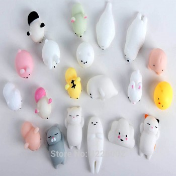 5pcs/pack Squishy Squeeze Cat Mochi Antistress Squishes Soft Ball Squishies Kawaii Animals Anti stress Fun Toys Set for Children