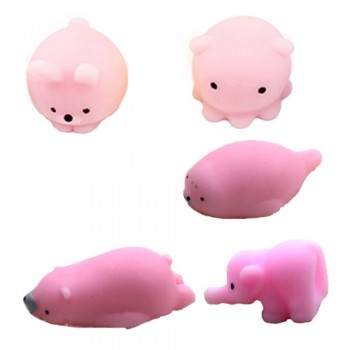 5pcs/pack Squishy Squeeze Cat Mochi Antistress Squishes Soft Ball Squishies Kawaii Animals Anti stress Fun Toys Set for Children