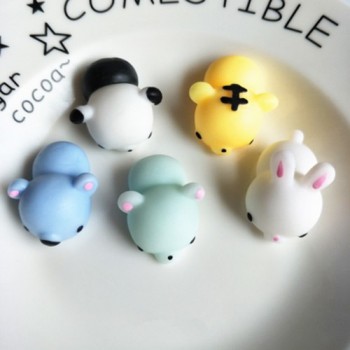 5pcs/pack Squishy Squeeze Cat Mochi Antistress Squishes Soft Ball Squishies Kawaii Animals Anti stress Fun Toys Set for Children