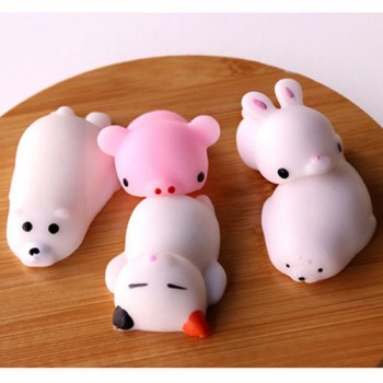5pcs/pack Squishy Squeeze Cat Mochi Antistress Squishes Soft Ball Squishies Kawaii Animals Anti stress Fun Toys Set for Children