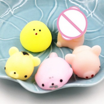 5pcs/pack Squishy Squeeze Cat Mochi Antistress Squishes Soft Ball Squishies Kawaii Animals Anti stress Fun Toys Set for Children