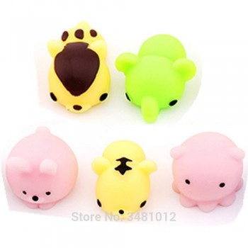 5pcs/pack Squishy Squeeze Cat Mochi Antistress Squishes Soft Ball Squishies Kawaii Animals Anti stress Fun Toys Set for Children
