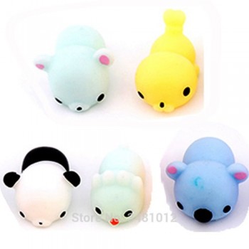 5pcs/pack Squishy Squeeze Cat Mochi Antistress Squishes Soft Ball Squishies Kawaii Animals Anti stress Fun Toys Set for Children