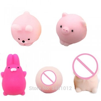 5pcs/pack Squishy Squeeze Cat Mochi Antistress Squishes Soft Ball Squishies Kawaii Animals Anti stress Fun Toys Set for Children