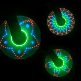 2019 New Light Fidget Spinner Led Stress Hand Spinners Glow In The Dark Figet Spiner Cube EDC Anti-stress Finger Spinner#242595