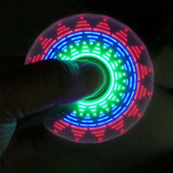2019 New Light Fidget Spinner Led Stress Hand Spinners Glow In The Dark Figet Spiner Cube EDC Anti-stress Finger Spinner#242595