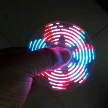 2019 New Light Fidget Spinner Led Stress Hand Spinners Glow In The Dark Figet Spiner Cube EDC Anti-stress Finger Spinner#242595