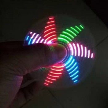 2019 New Light Fidget Spinner Led Stress Hand Spinners Glow In The Dark Figet Spiner Cube EDC Anti-stress Finger Spinner#242595