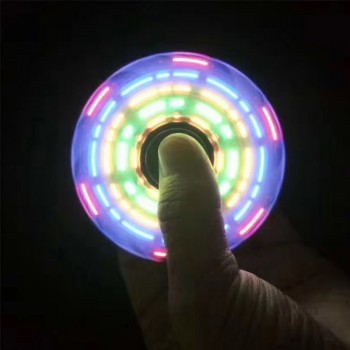 2019 New Light Fidget Spinner Led Stress Hand Spinners Glow In The Dark Figet Spiner Cube EDC Anti-stress Finger Spinner#242595