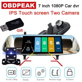 7 car rearview mirror Car DVR Car Driving Video Recorder Camera Car Reverse Image Anti-Shake Vehicle Driving Video Recorder