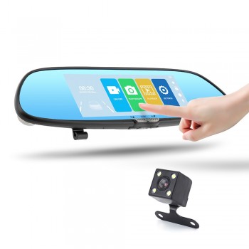 7 car rearview mirror Car DVR Car Driving Video Recorder Camera Car Reverse Image Anti-Shake Vehicle Driving Video Recorder