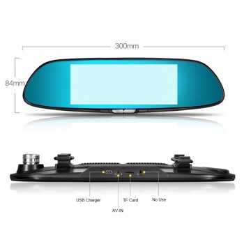 7 car rearview mirror Car DVR Car Driving Video Recorder Camera Car Reverse Image Anti-Shake Vehicle Driving Video Recorder