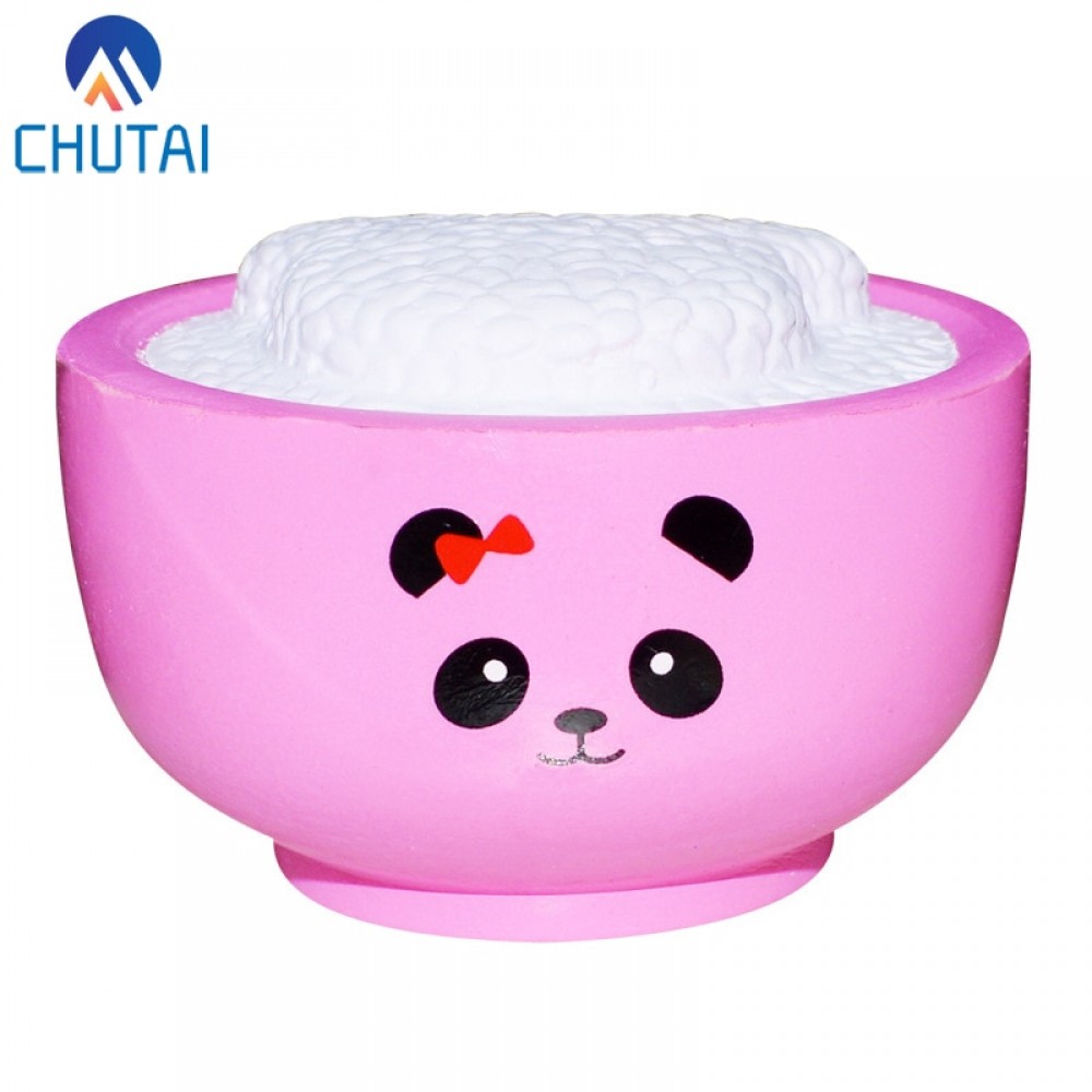 Jumbo Kawaii Simulated Food Rice Bear Squishy Bread PU Slow Rising Cream Scented Squeeze Toys Stress Relief Toy Gift 4.5*10CM