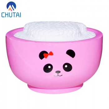 Jumbo Kawaii Simulated Food Rice Bear Squishy Bread PU Slow Rising Cream Scented Squeeze Toys Stress Relief Toy Gift 4.5*10CM