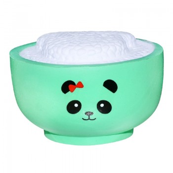 Jumbo Kawaii Simulated Food Rice Bear Squishy Bread PU Slow Rising Cream Scented Squeeze Toys Stress Relief Toy Gift 4.5*10CM